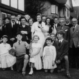Everyone an Agius ..at the family home for Mary's 21st in 1957.  (Born Agius + 4 Mrs Agius)