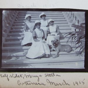 Mary Muscat  with Violet Briffa, later Matron of St Edwards College